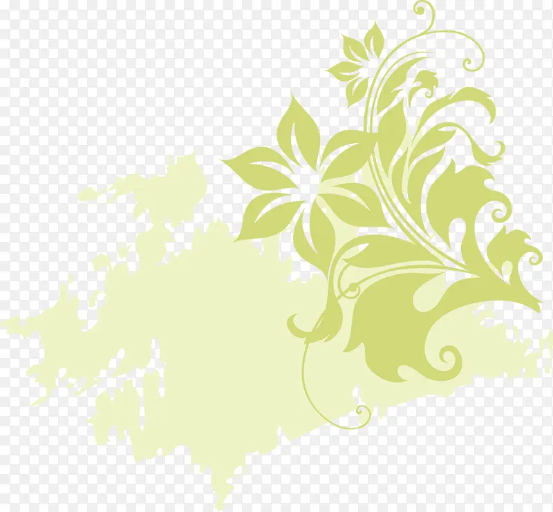 潮流花朵底纹