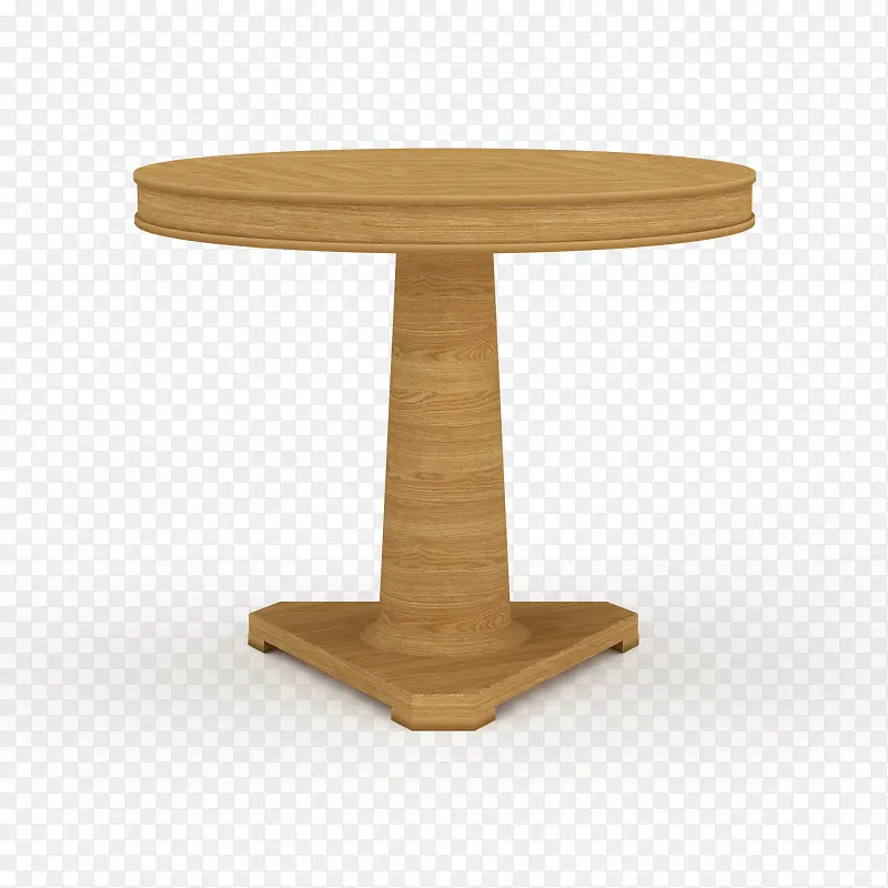 一张木制古典圆形木桌