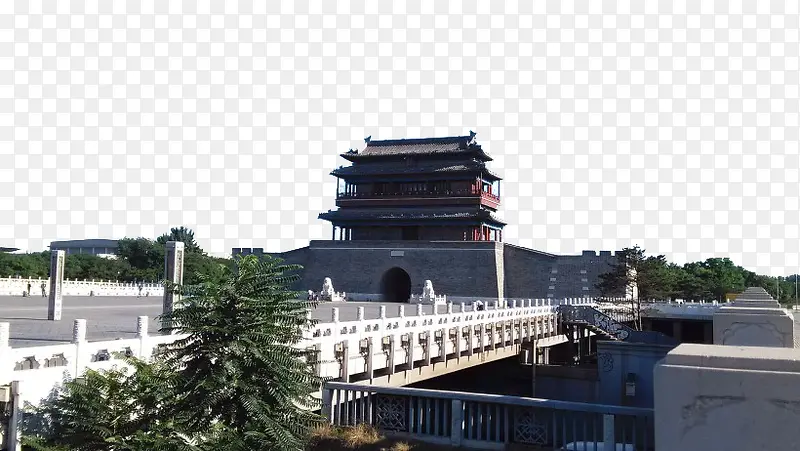 北京永定门公园风景
