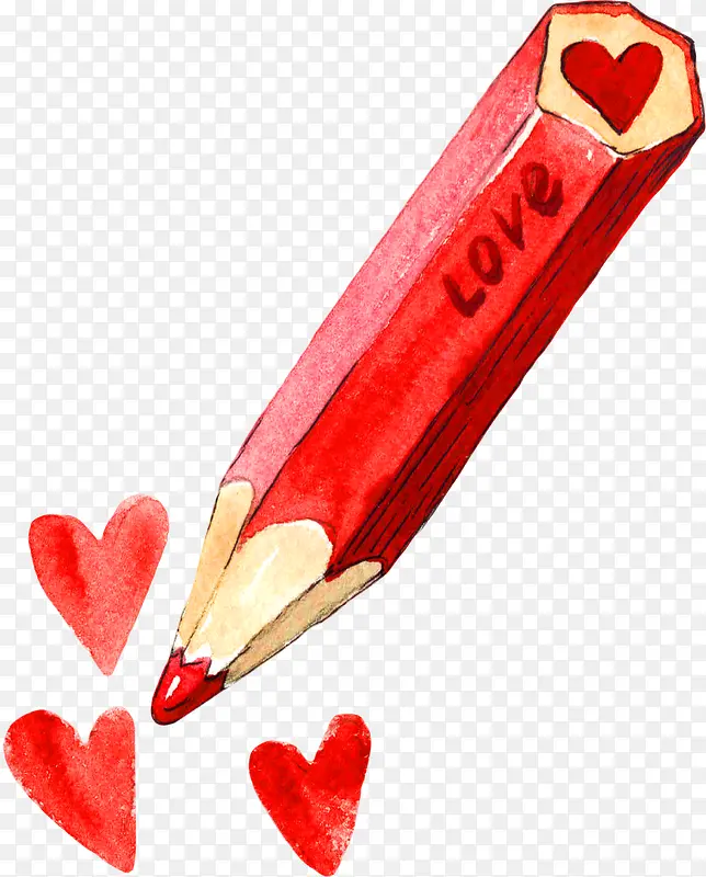 铅笔爱心