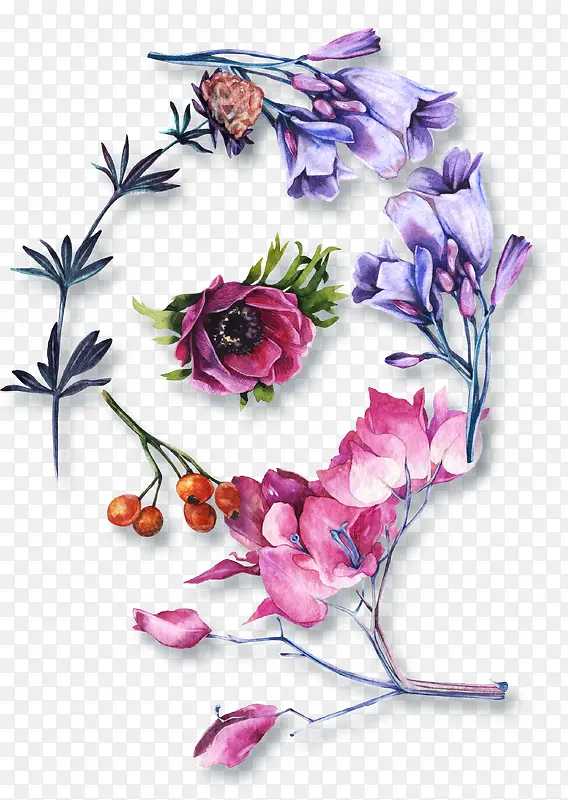 紫色鲜花