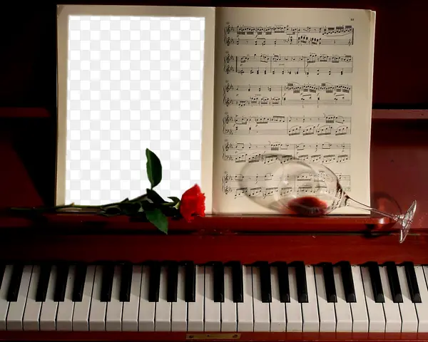 钢琴乐谱边框