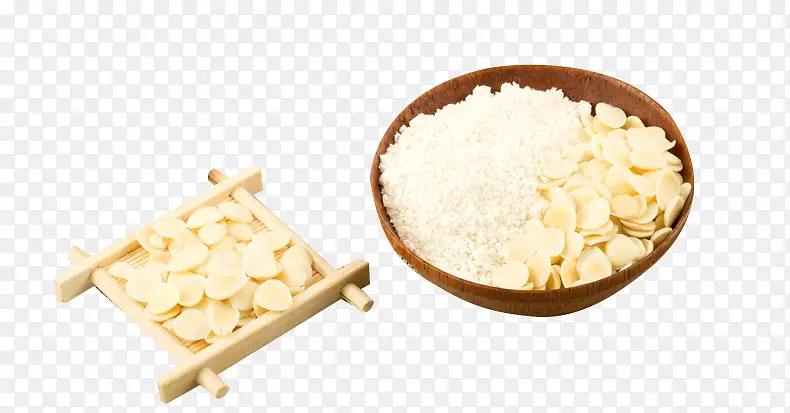 美白杏仁粉素材