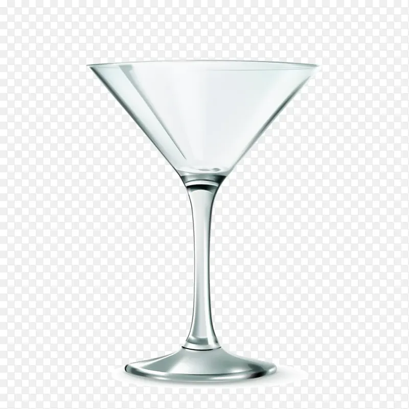 矢量白色透明玻璃杯