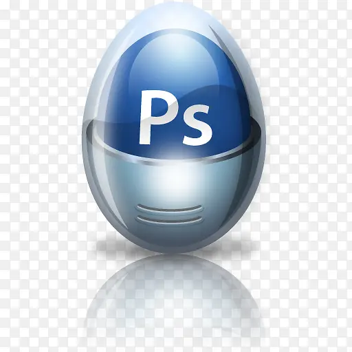 AdobePhotoshop鸡蛋有光泽的图标