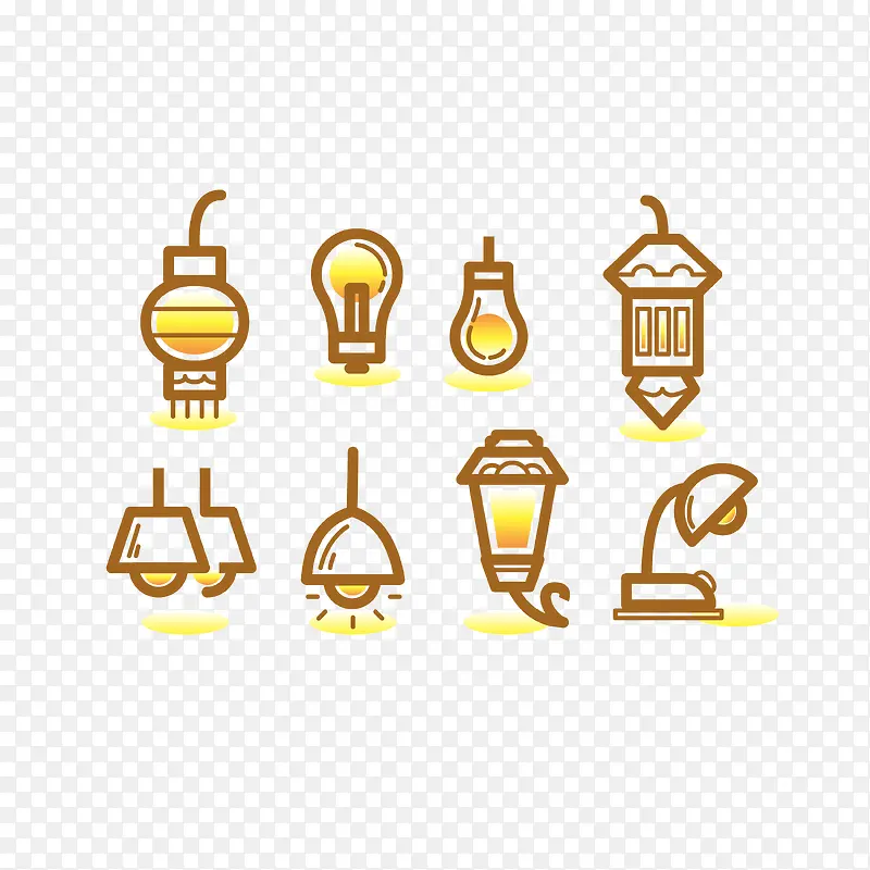 矢量卡通灯泡灯具图标PNG图片素材下载_图片编号yznpeevy-免抠素材网