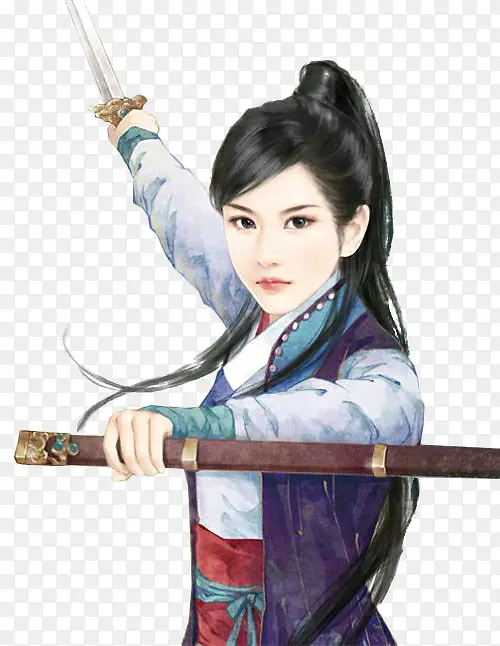 长剑干练女子