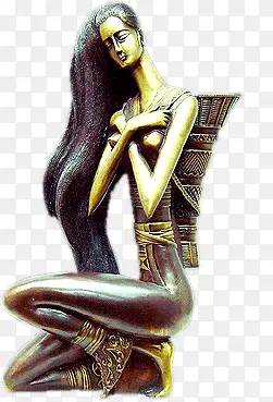 青铜美女雕塑