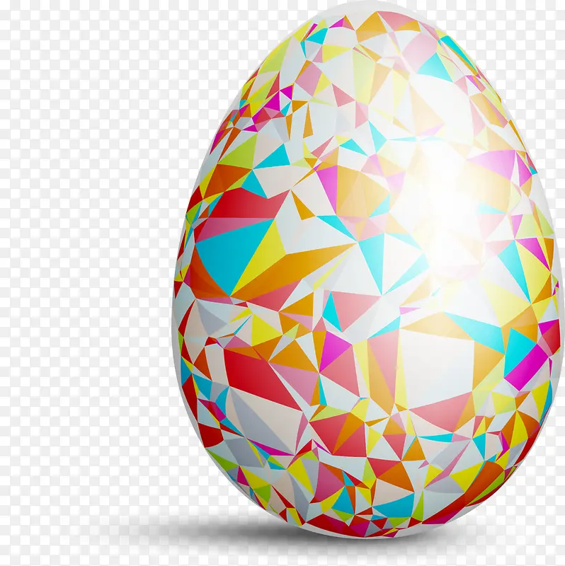 复活节美丽多彩彩蛋