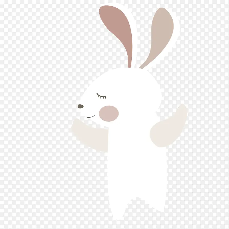快乐的动物兔子设计
