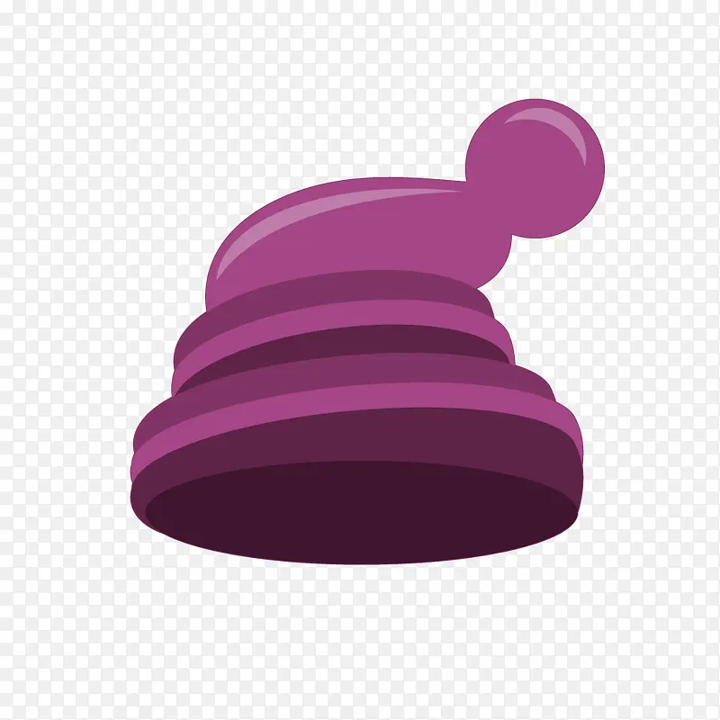 紫色的帽子