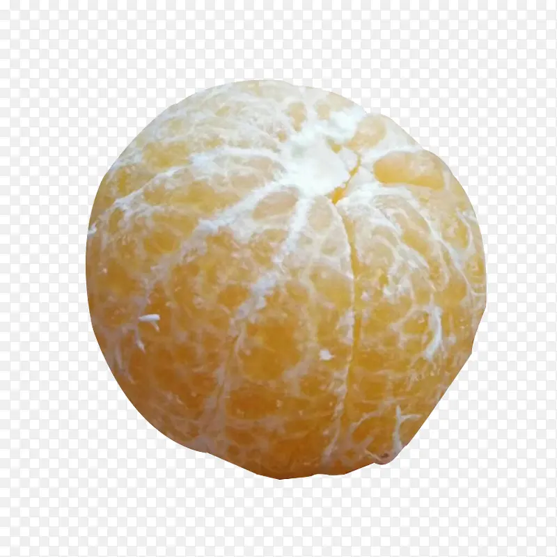 剥开的皇帝柑橙子手剥橙实物免抠