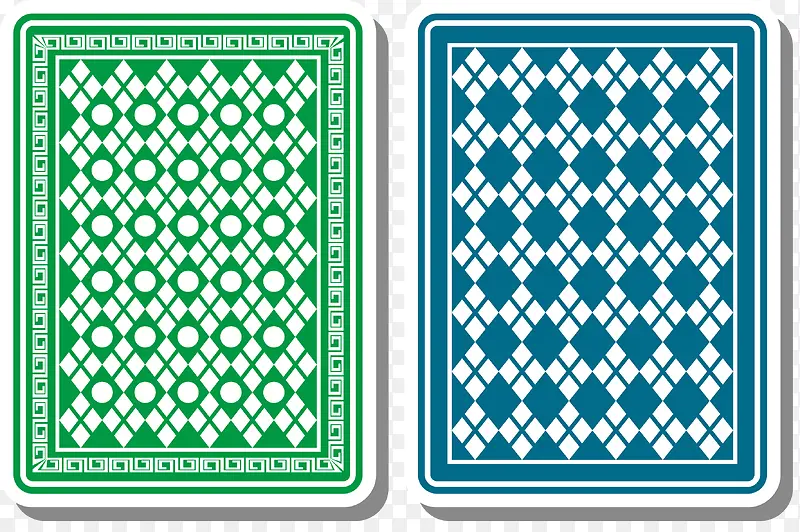 圆形镂空魔术矢量扑克牌
