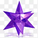 紫色水晶星星