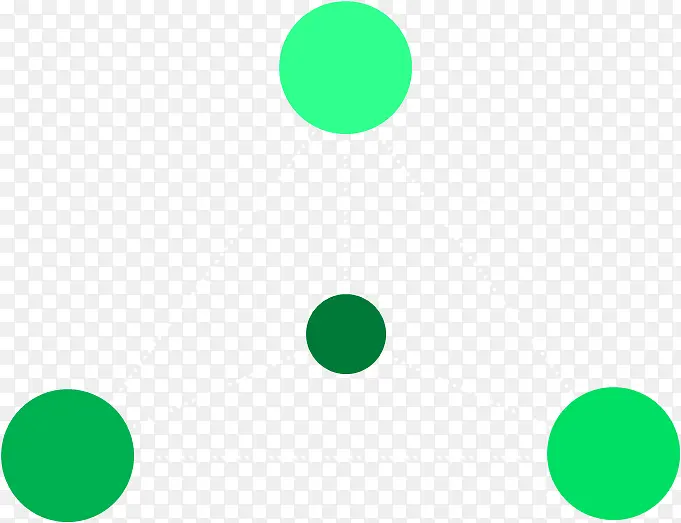 绿色圆块流程图