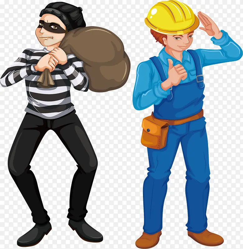 修理工人和小偷