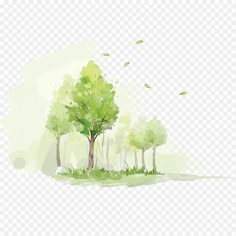 涂鸦树丛