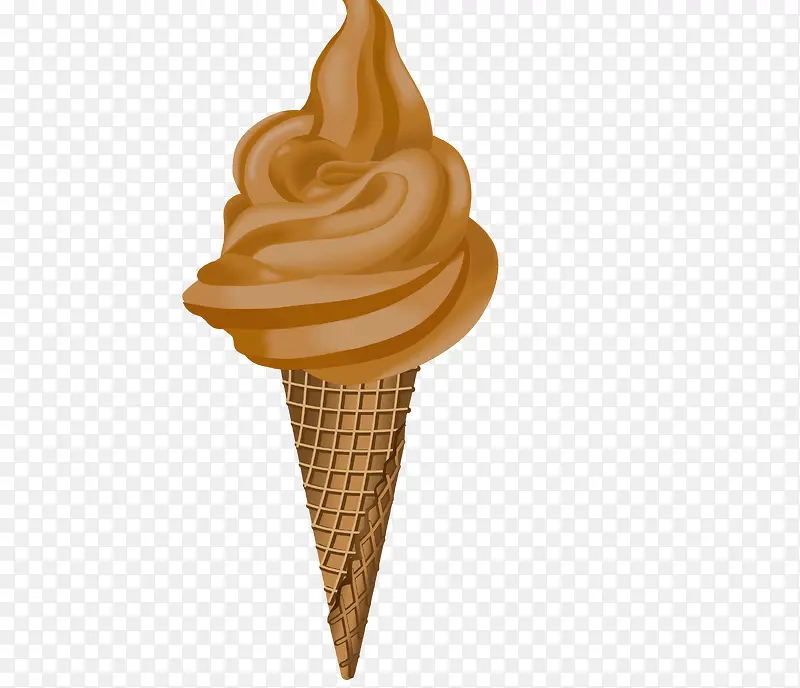 巧克力冰淇淋矢量图