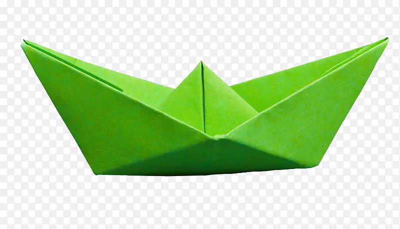 绿色纸船