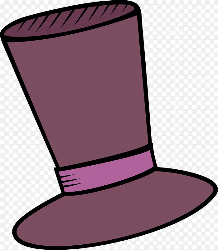 紫色卡通爵士帽