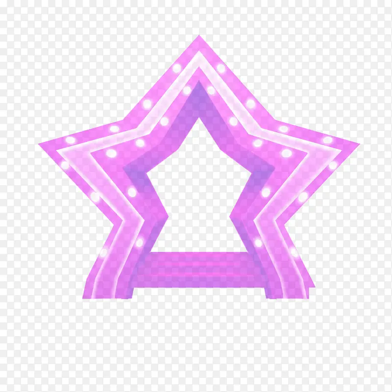 紫色五角星
