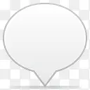社会气球颜色白色的图标