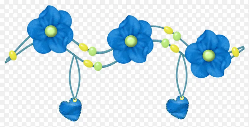 蓝色小花背景