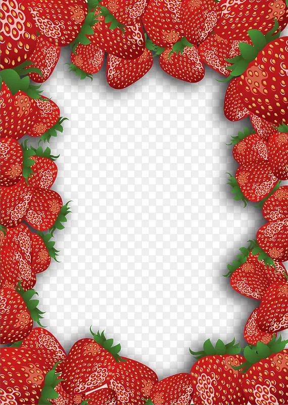 创意草莓海报元素