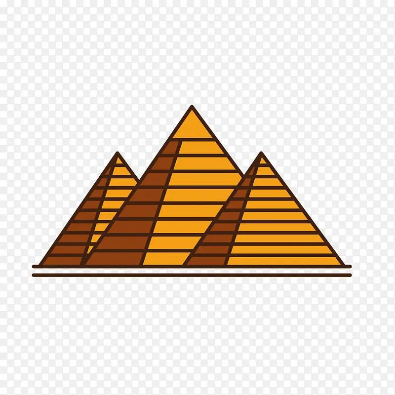 胡夫金字塔矢量素材