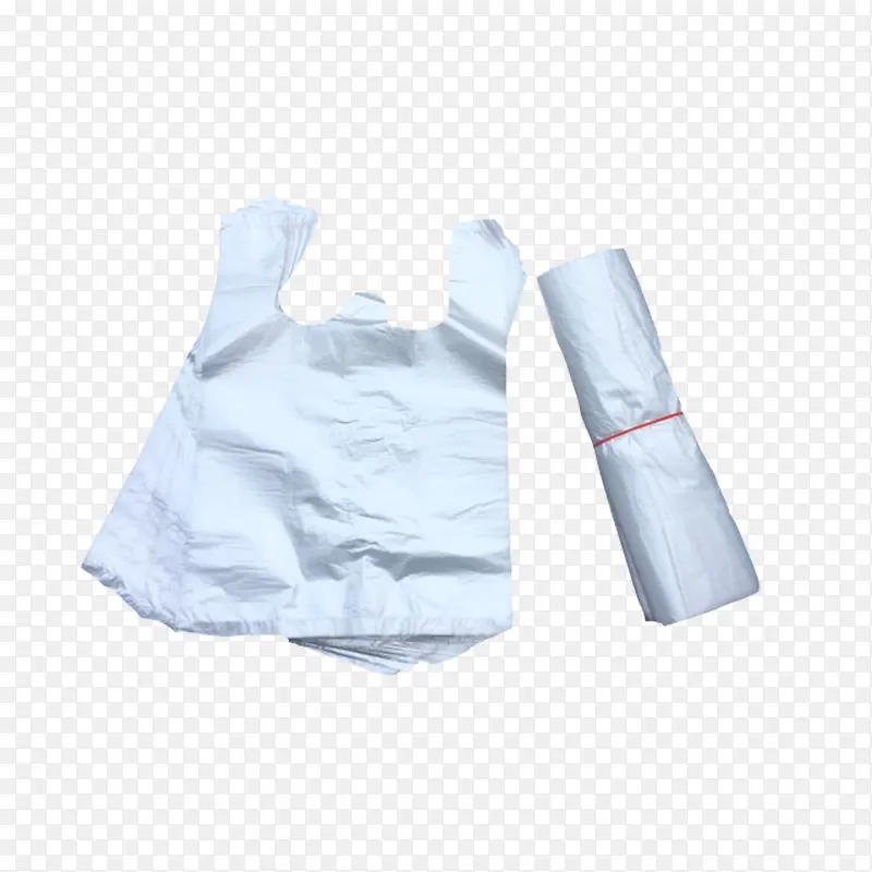 产品实物环保白色塑料袋展示