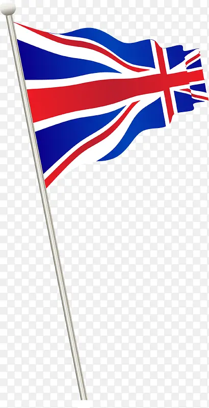 波动的英国国旗图