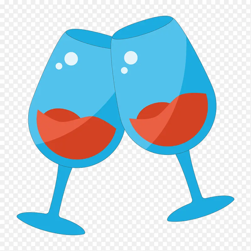 蓝色水杯