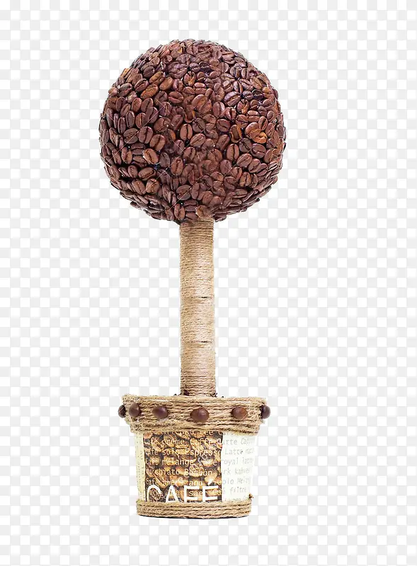 创意咖啡豆树图片素材
