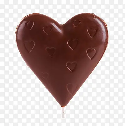巧克力心形上面印小心