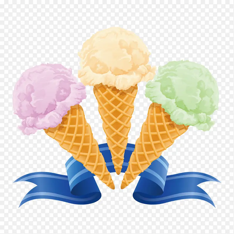 多色冰淇淋