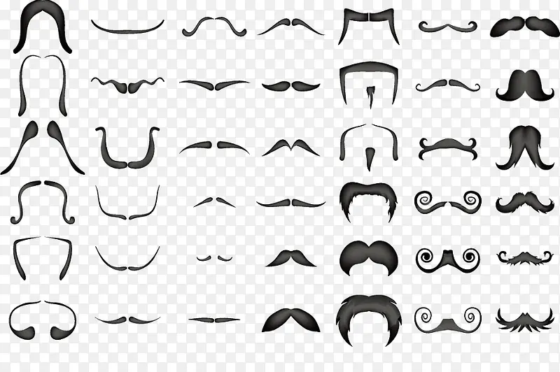 各种造型的胡子