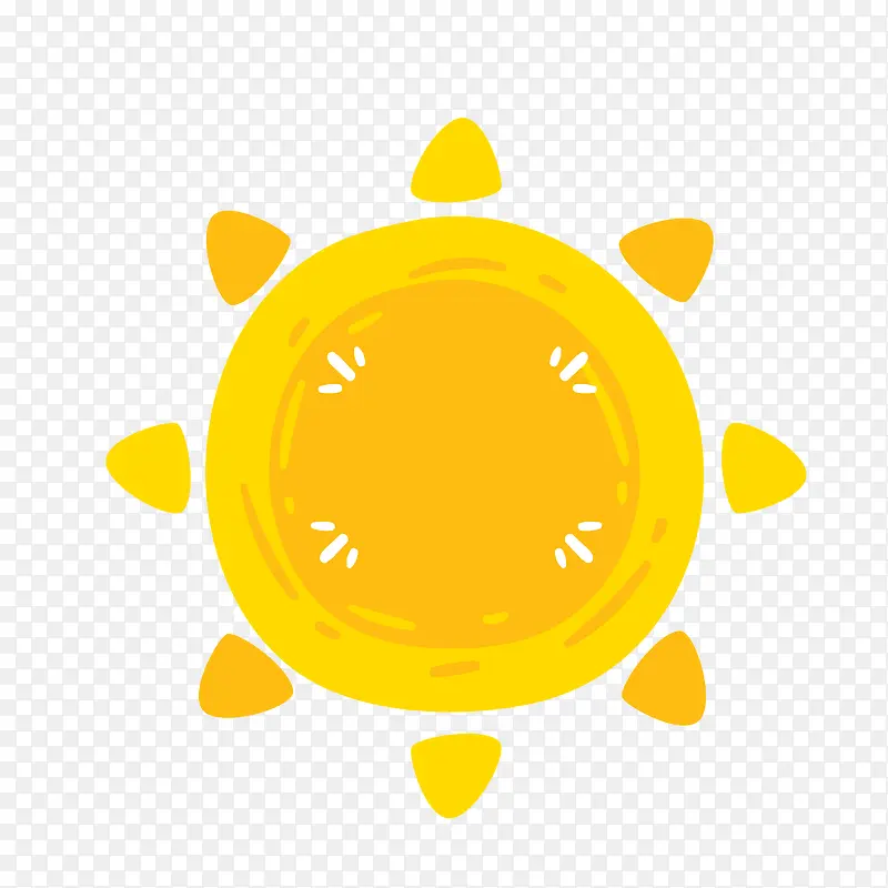 夏季可爱太阳矢量图