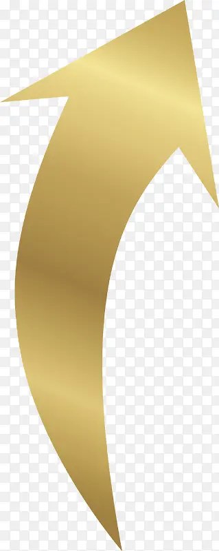 金色向上箭头矢量素材