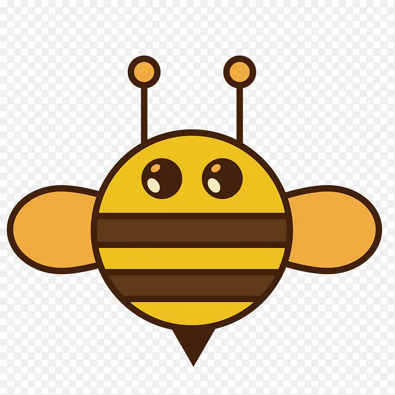 扁平化蜜蜂PNG下载