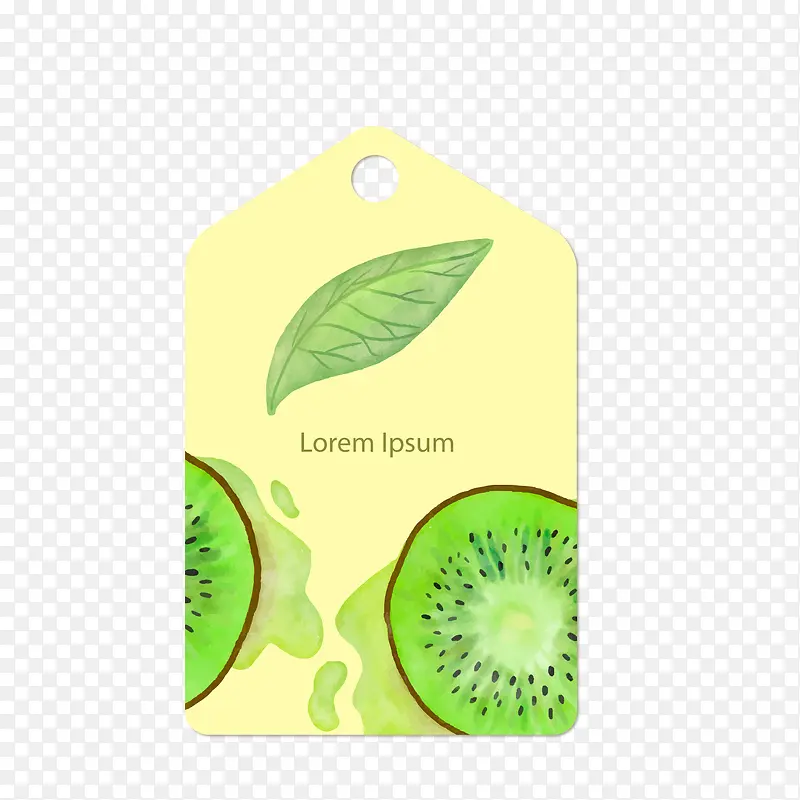 绿色奇异果水果标签
