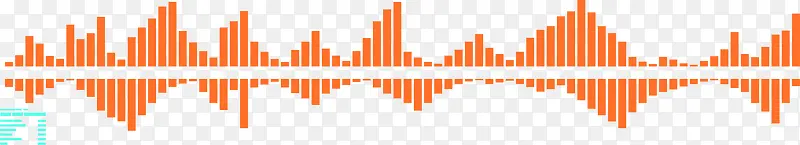 手绘音频曲线装饰图案