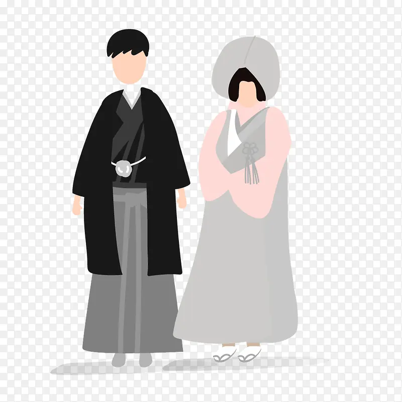 日本服饰新郎新娘