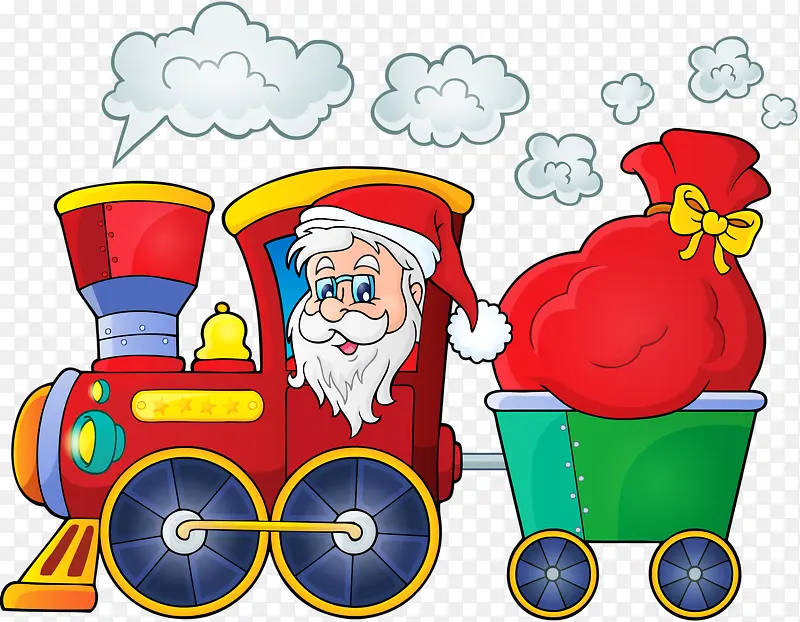 坐火车的圣诞老人