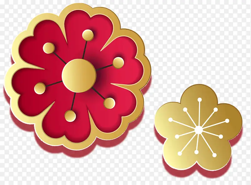装饰微立体花卉素材