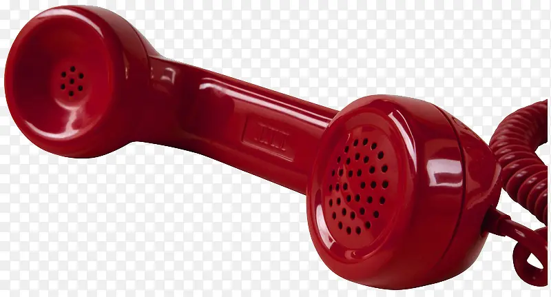 红色电话筒实物图