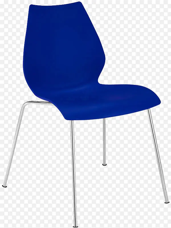 蓝色塑料装饰椅子