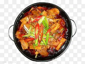 干锅菜俯视图