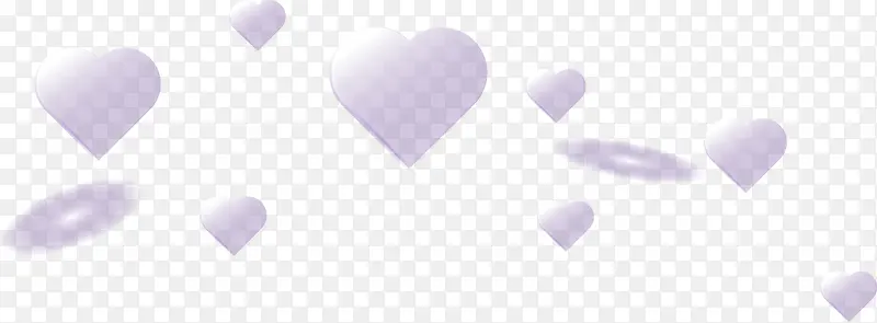 情人节紫色爱心装饰