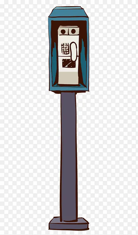 卡通电话亭