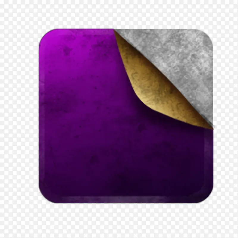 深紫色圆角矩形卷角油纸